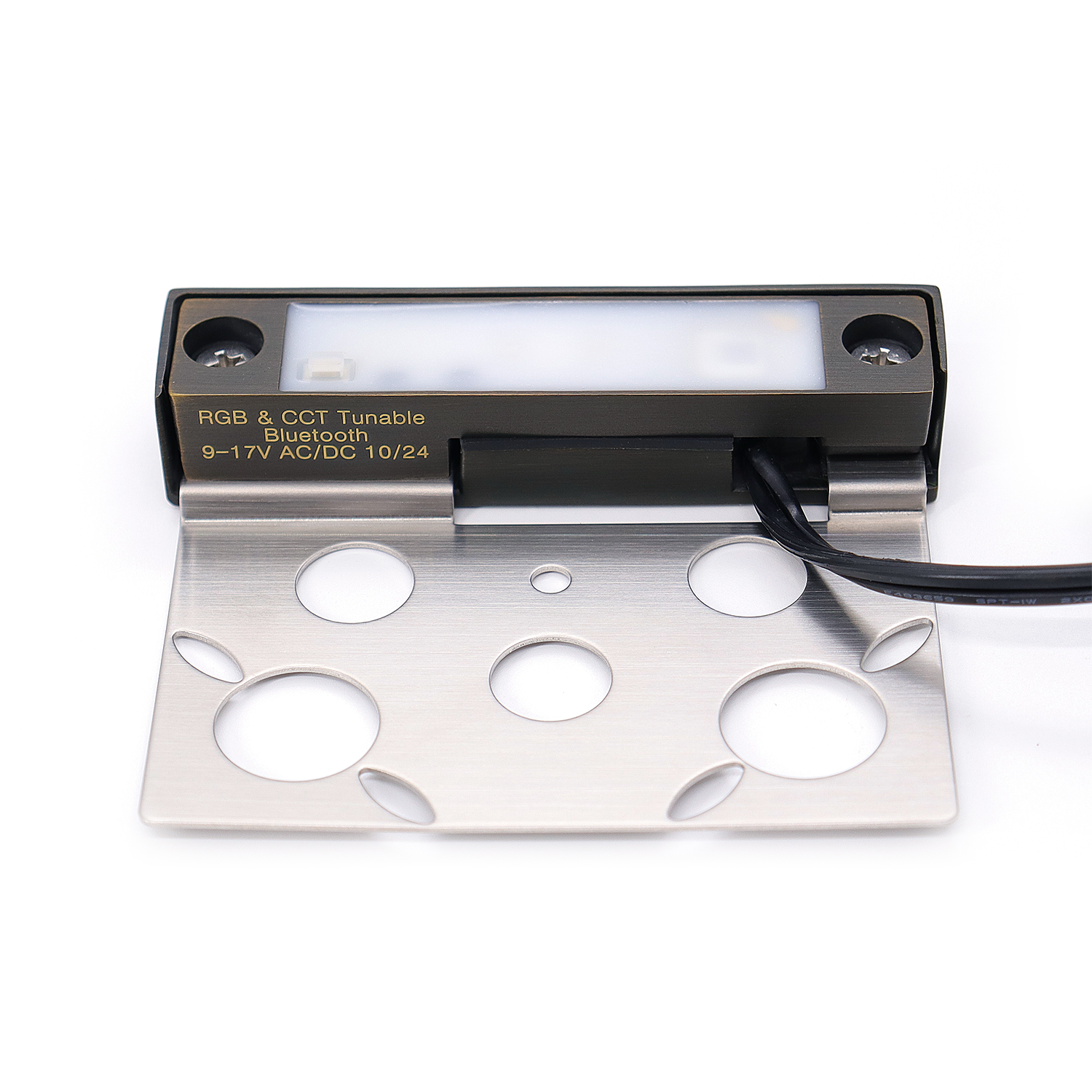 LT2701PS3 4 Inch Die Cast Brass RGB CCT Tunable Hardscape Light