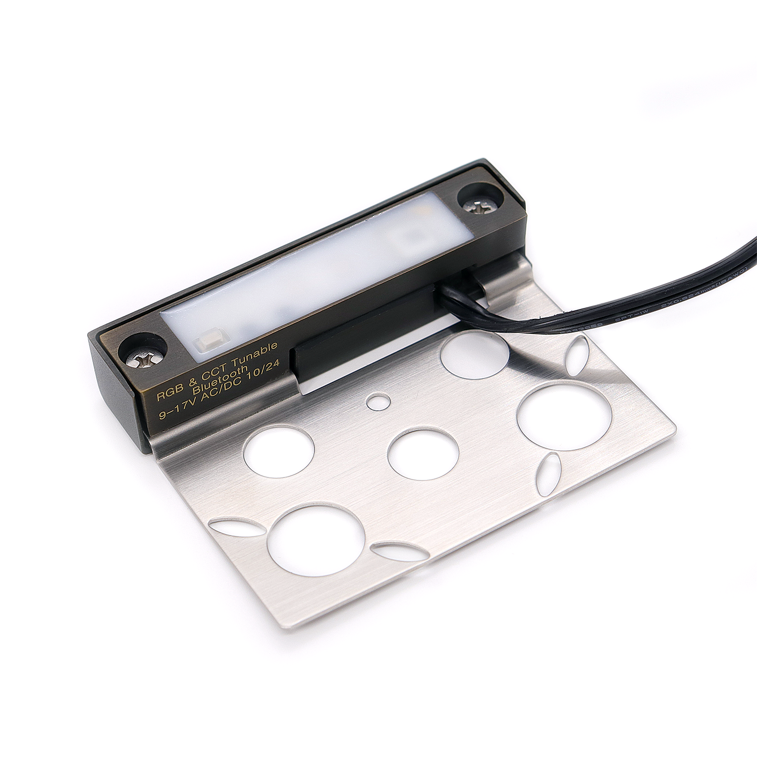 LT2701PS3 4 Inch Die Cast Brass RGB CCT Tunable Hardscape Light
