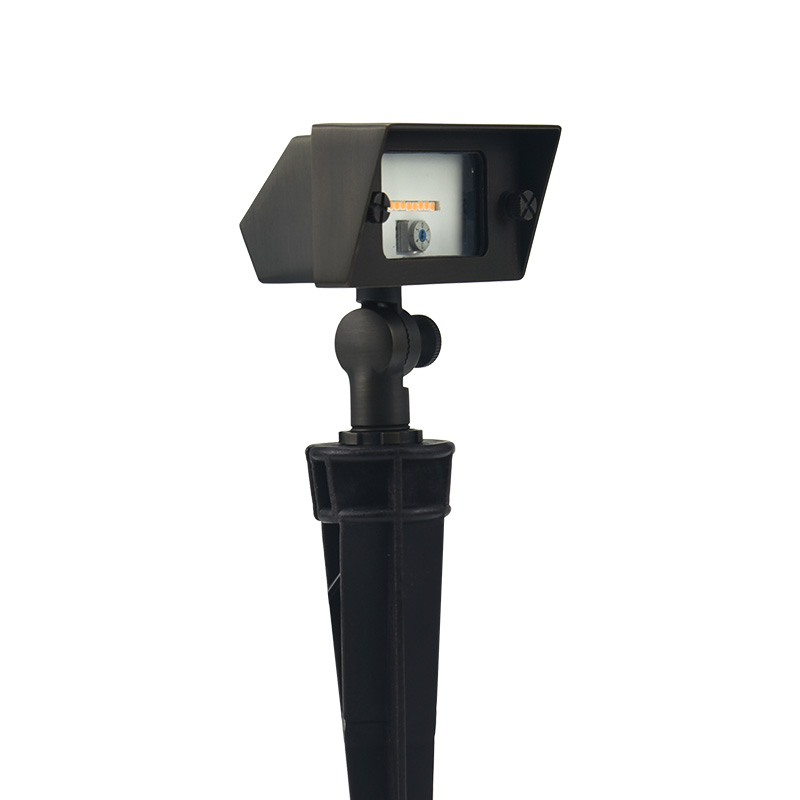 LT2501 Die Cast Brass Integrated Flood Light