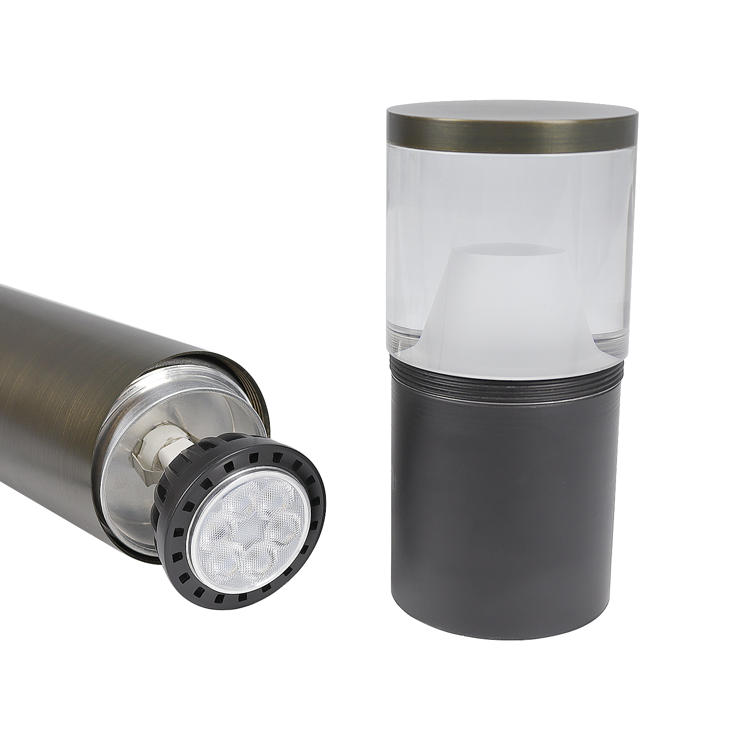 LT2420B Die Cast Brass Bollard Light
