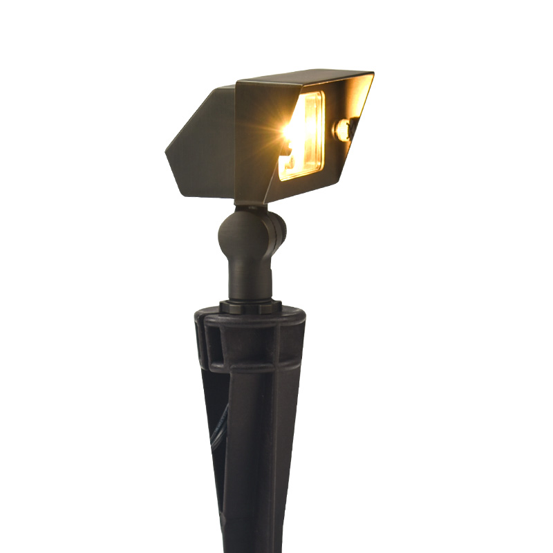 LT2501 Die Cast Brass Integrated Flood Light