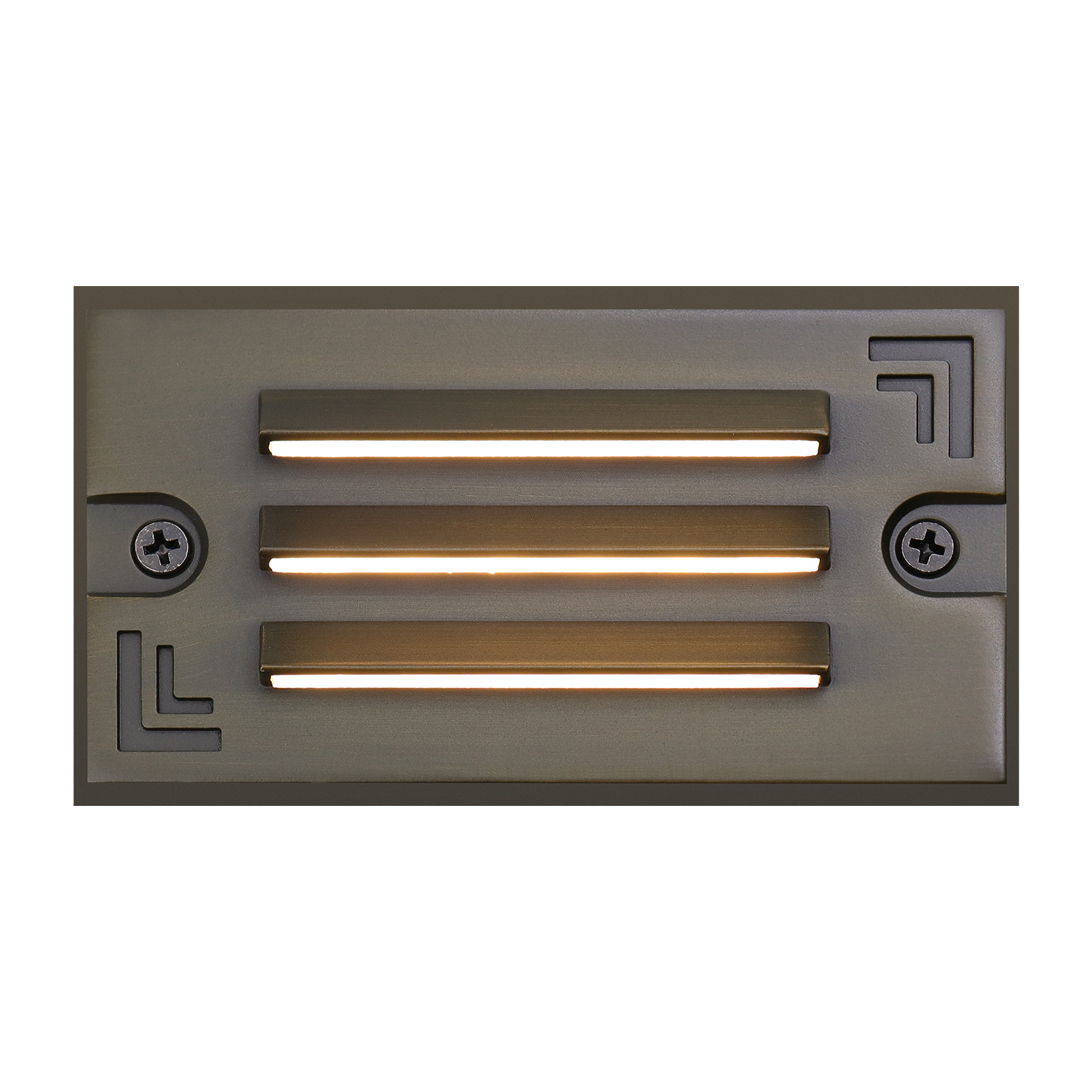 LT9701P Die Cast Brass Grating RGB CCT Tunable Smart Step Light