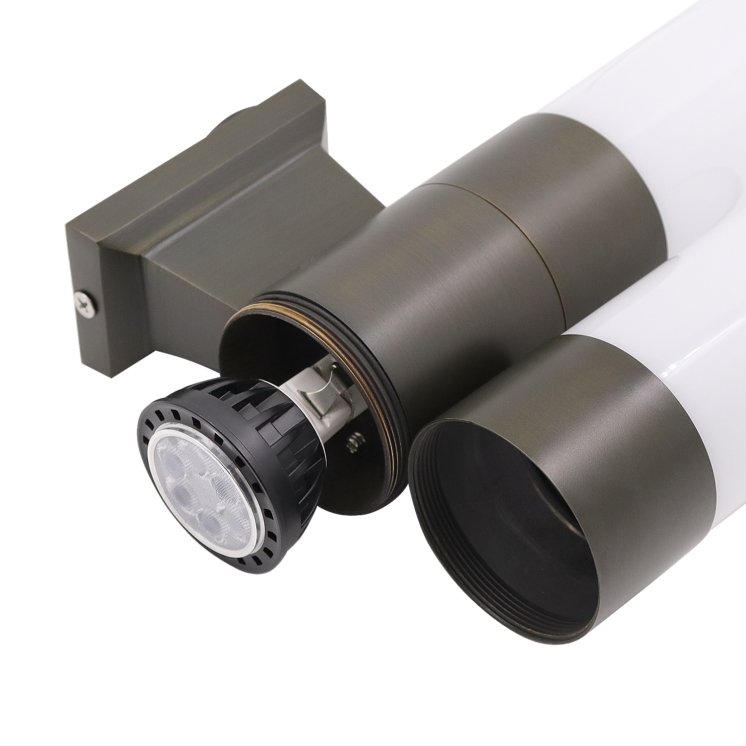 LT2602AS Die Cast Brass Up Down Cylinder Wall Light