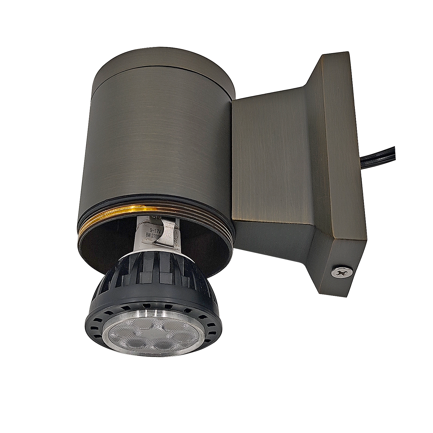 LT2602S Die Cast Brass Down Cylinder Wall Light